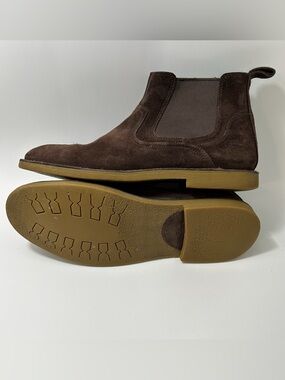 Timberland Earthkeepers Brasstown Chelsea Boots Men’s 9 Brown Suede Pull On EUC